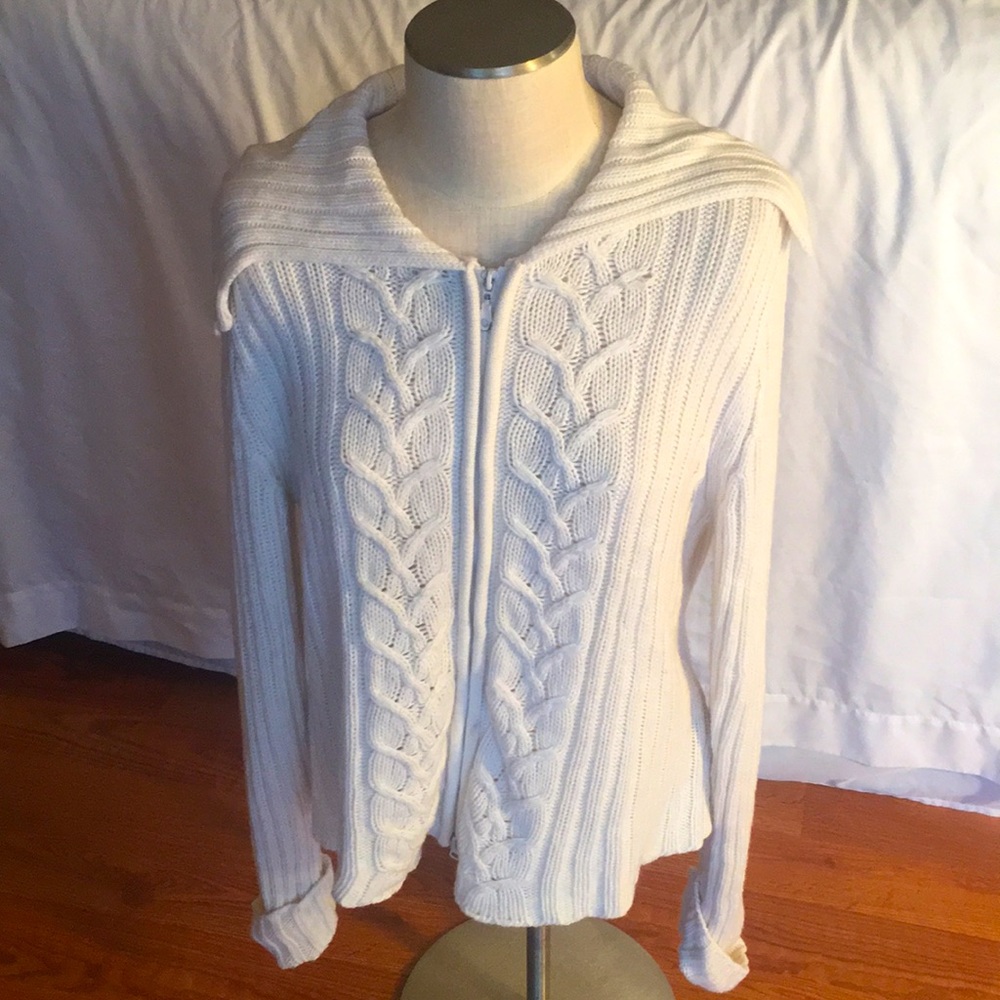 Allison Brittney Knit Seater Jacket  Zipper